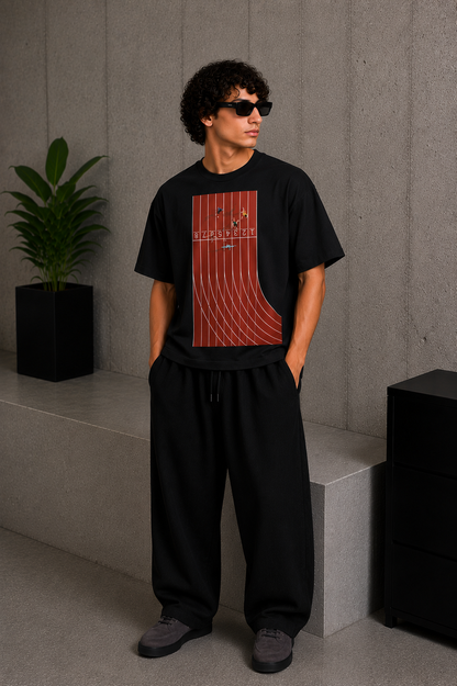 Lane 8 Tee Black