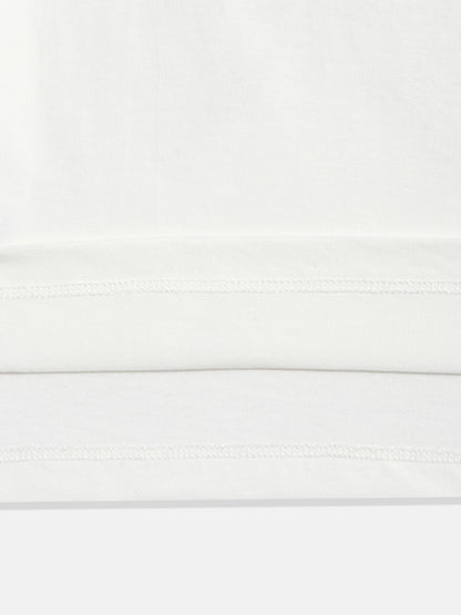 Coolbee Store Kids Girls T-Shirt - Off White (CSKT230) – close-up fabric detail