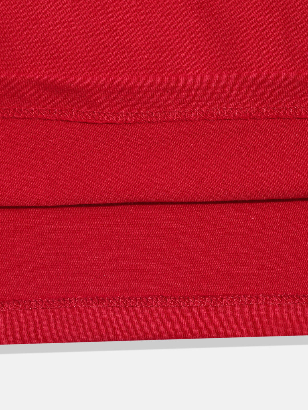 Coolbee Store Kids Girls T-Shirt - Red (KGSSA33) – close-up fabric detail