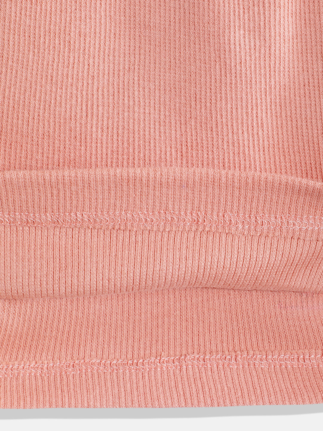 Coolbee Store Kids Girls Top - Orange (KG5TOP023) – close-up fabric detail
