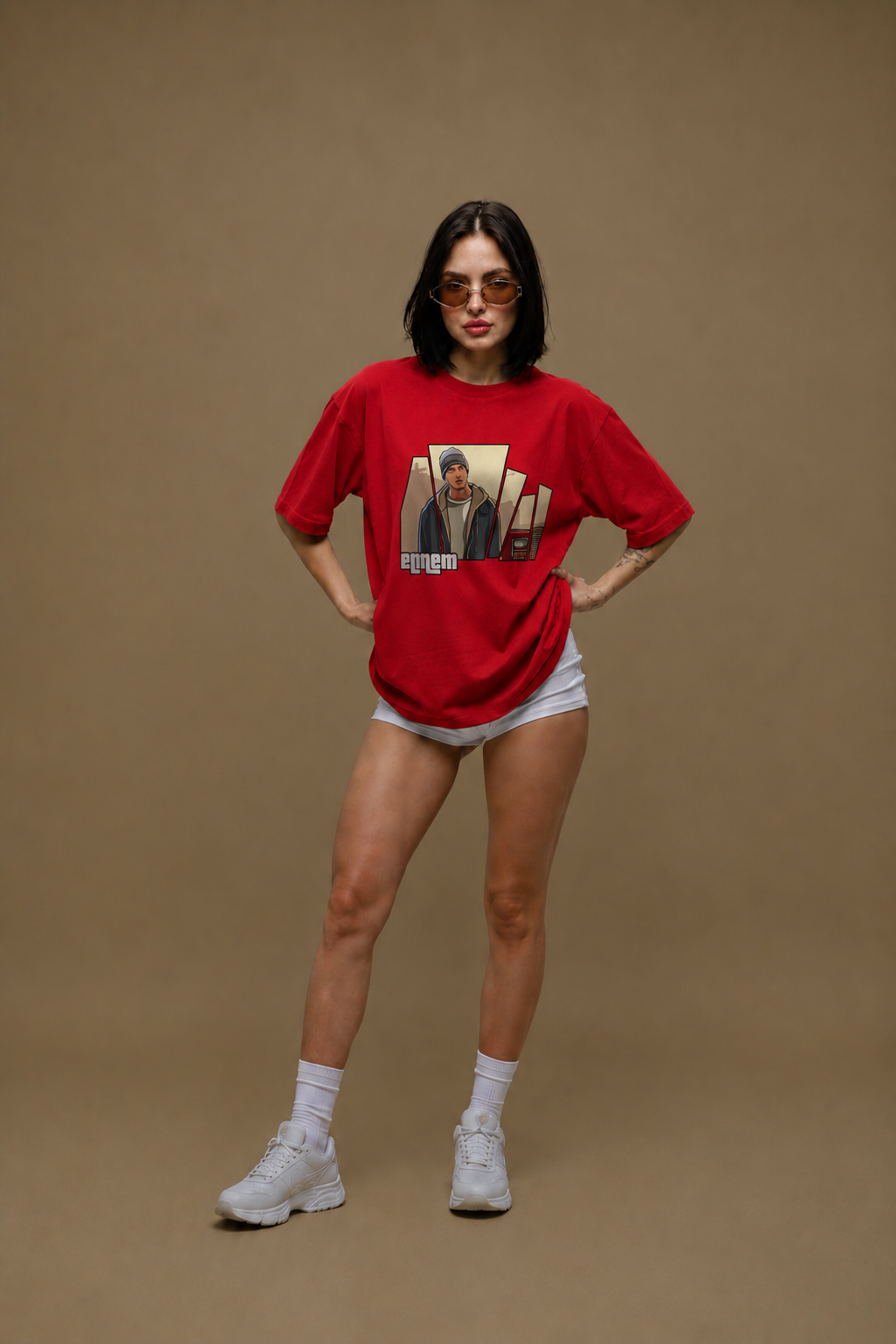 Mic Drop Women Tee Red