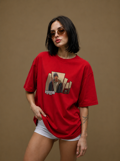 Mic Drop Women Tee Red