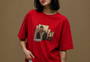 Mic Drop Women Tee Red