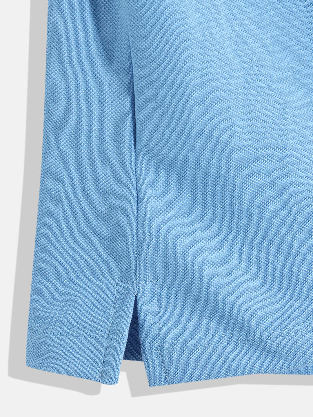 Coolbee Store Kids Boys T-Shirt - Skyblue (KBSS25POL6) – close-up fabric detail