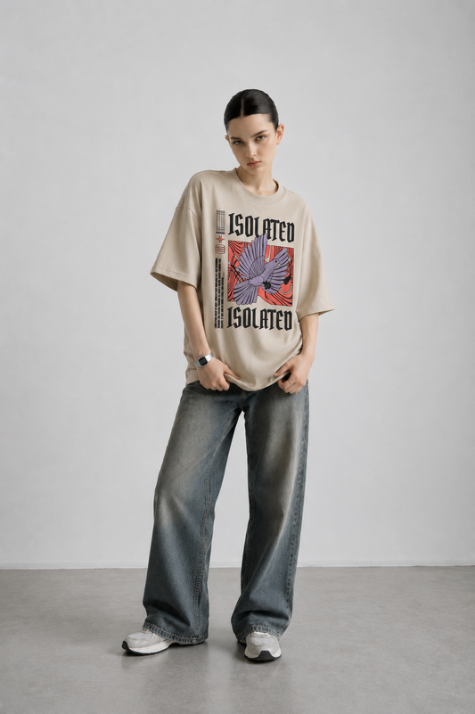 Lyric Vision Women Tee Beige