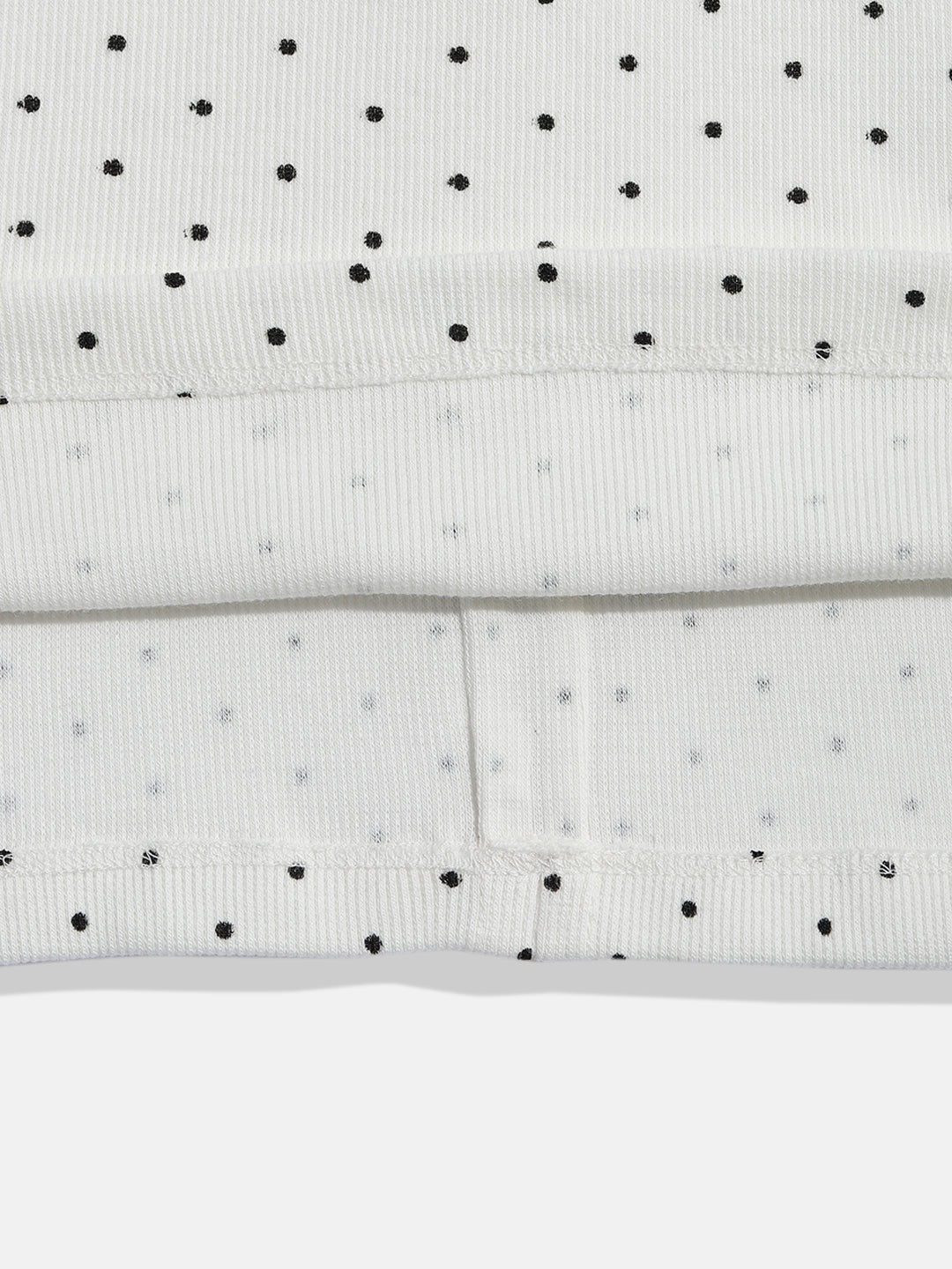 Coolbee Store Kids Girls Top - White (KGSSA50) – close-up fabric detail