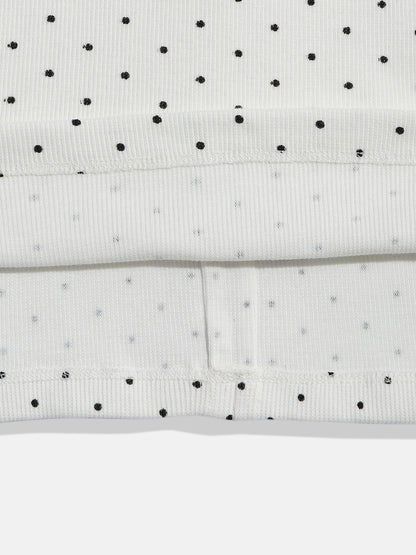 Coolbee Store Kids Girls Top - White (KGSSA50) – close-up fabric detail