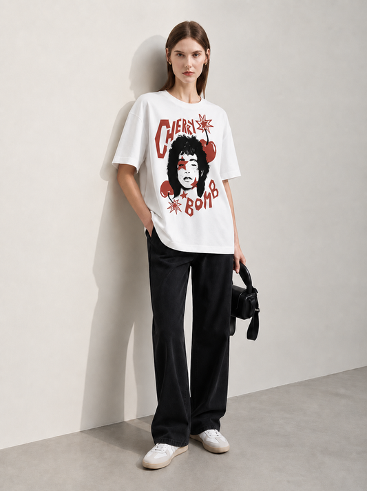 Cherry Voltage Women Tee White