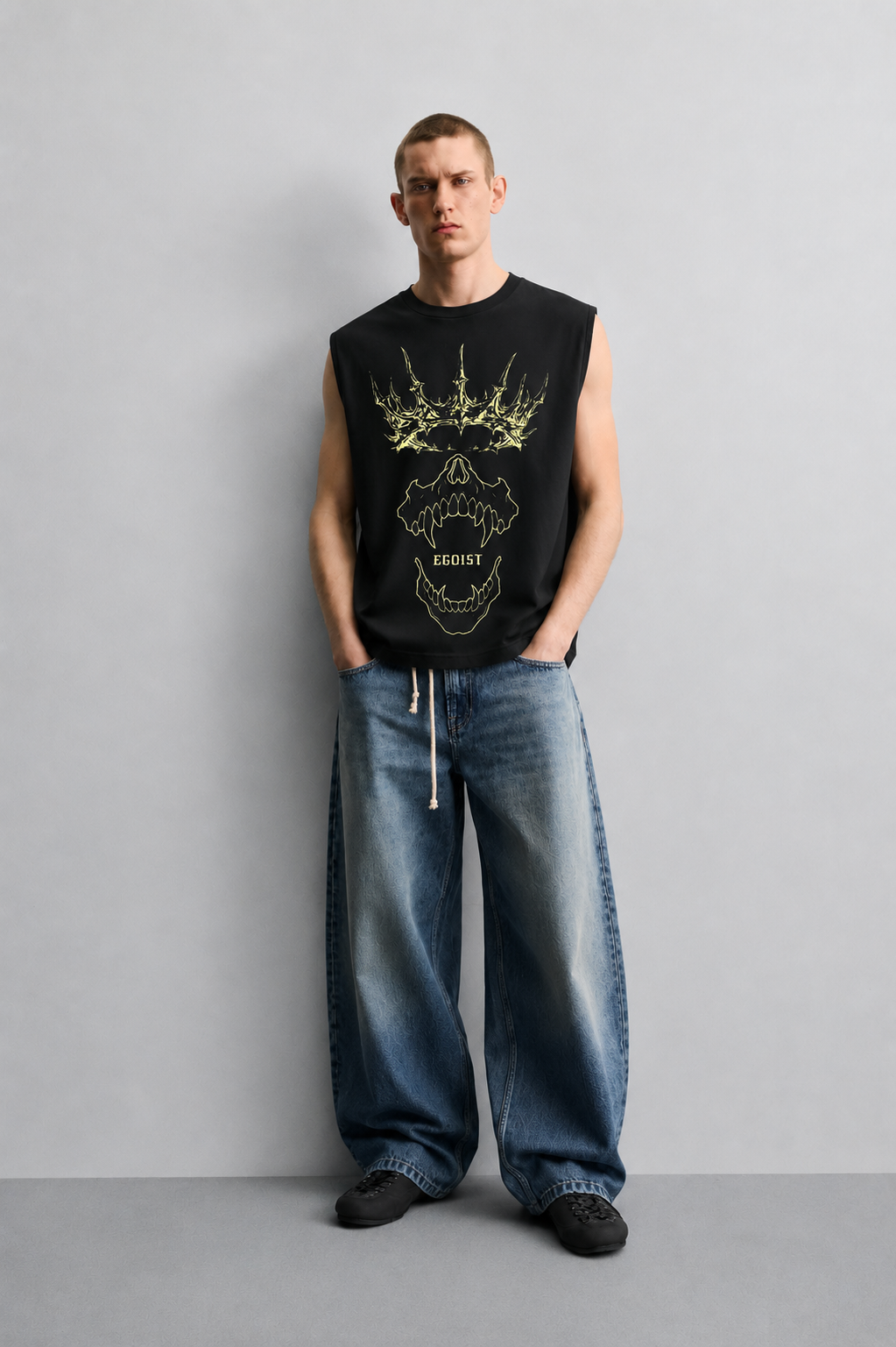 Ego King Black Tank