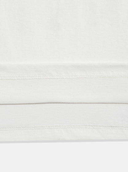 Coolbee Store Kids Girls T-Shirt - White (KGSSA20) – close-up fabric detail