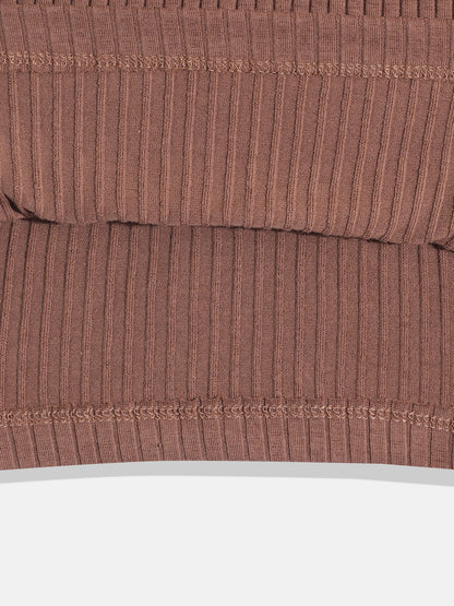 Coolbee Store Kids Boys T-Shirt - Brown (KBAW4TEE4) – close-up fabric detail