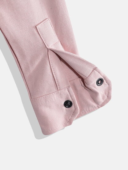 Coolbee Store Kids Boys Shirt - Peach (KBAW25S008) – close-up fabric detail