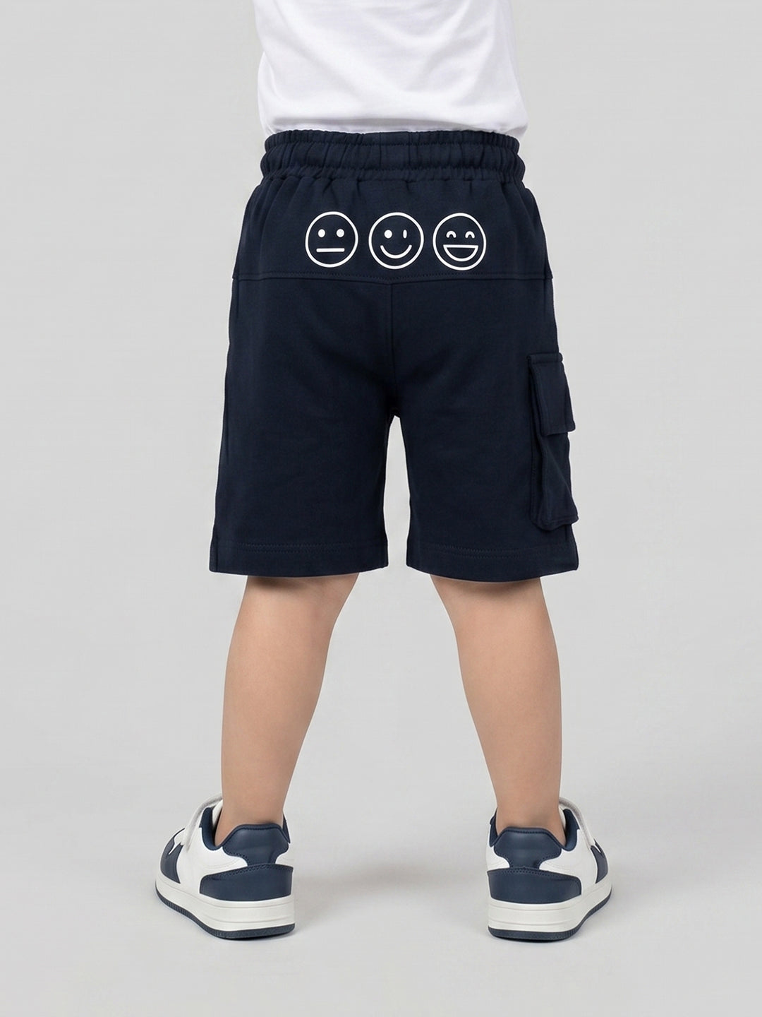 Coolbee Store Kids Boys Shorts - Navy (CSKS102) – close-up fabric detail