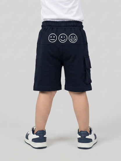 Coolbee Store Kids Boys Shorts - Navy (CSKS102) – close-up fabric detail