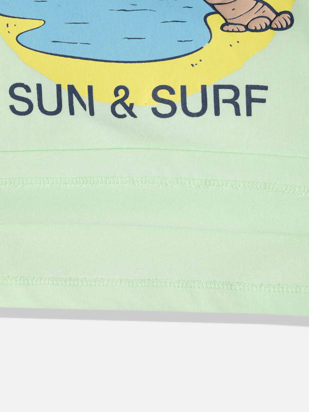Coolbee Store Kids Boys Clothing Set - Green (CS004) – close-up fabric detail
