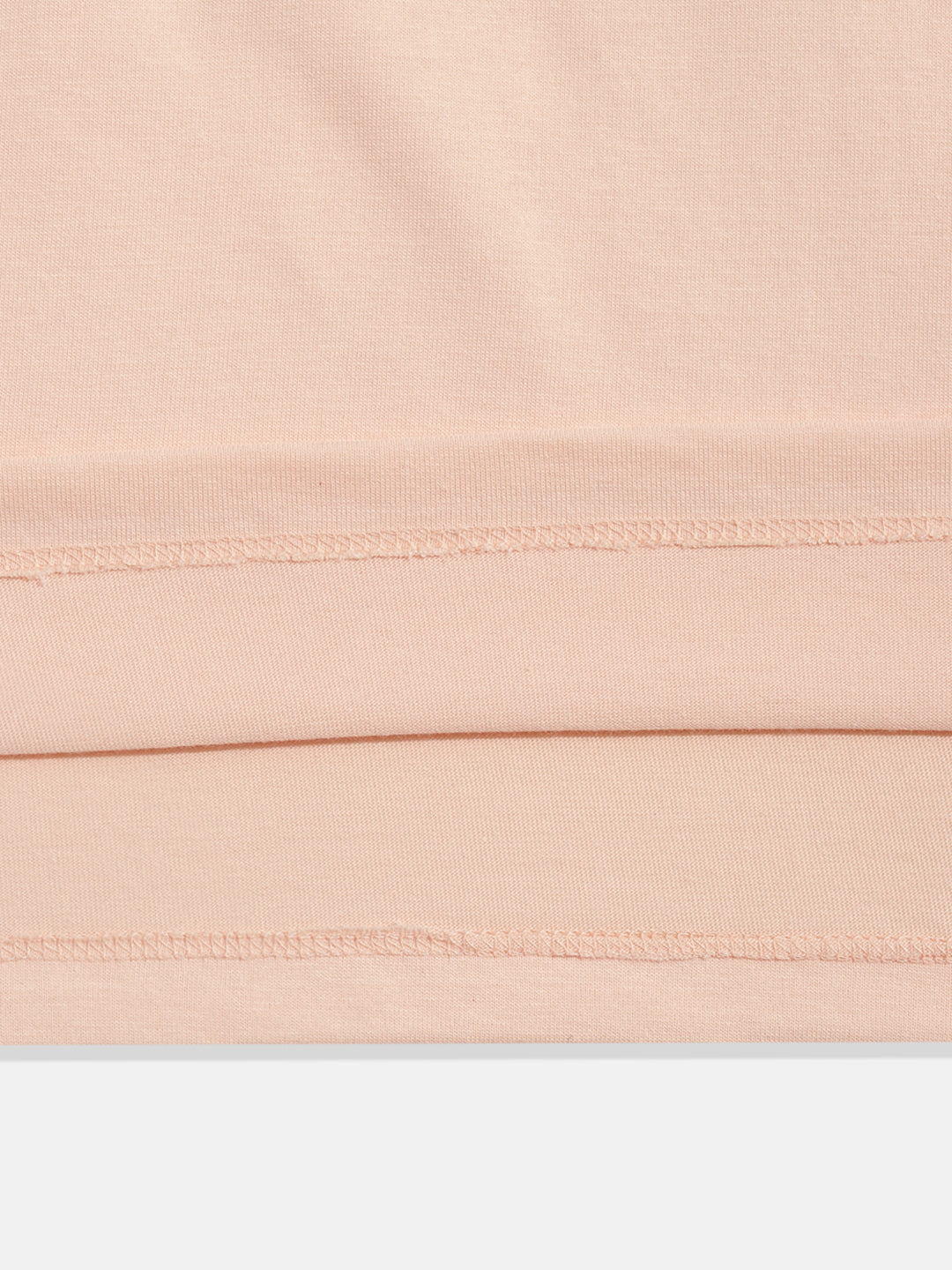 Coolbee Store Kids Girls T-Shirt - Peach (CSKT231) – close-up fabric detail