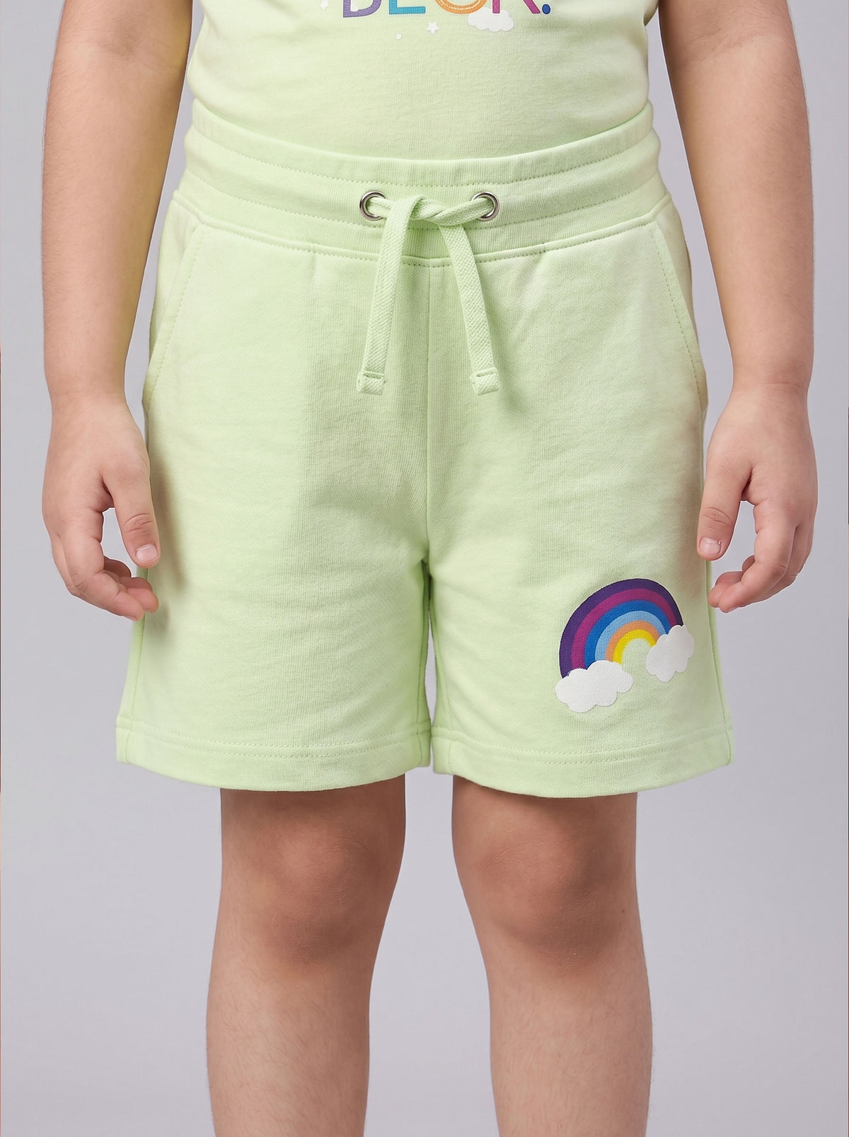 Coolbee Store Kids Girls Clothing Set - Green (CS0017) – close-up fabric detail
