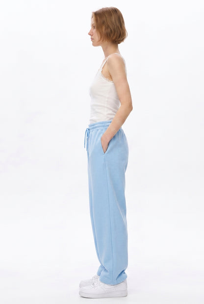 Cool Bee Joggers Sky Blue for Women - Joggers Casual Streetwear India - Detail View