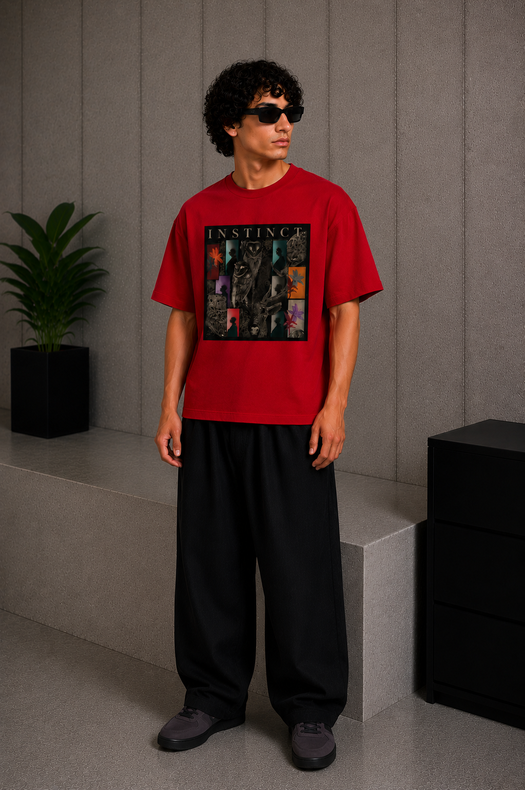 Instinct Tee Red