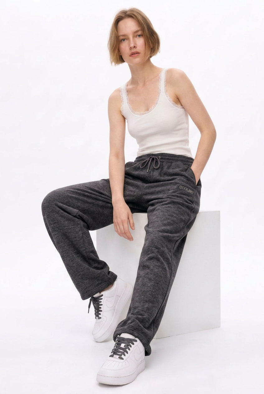 Cool Bee Joggers Antra Milange for Women - Joggers Casual Streetwear India - Detail View