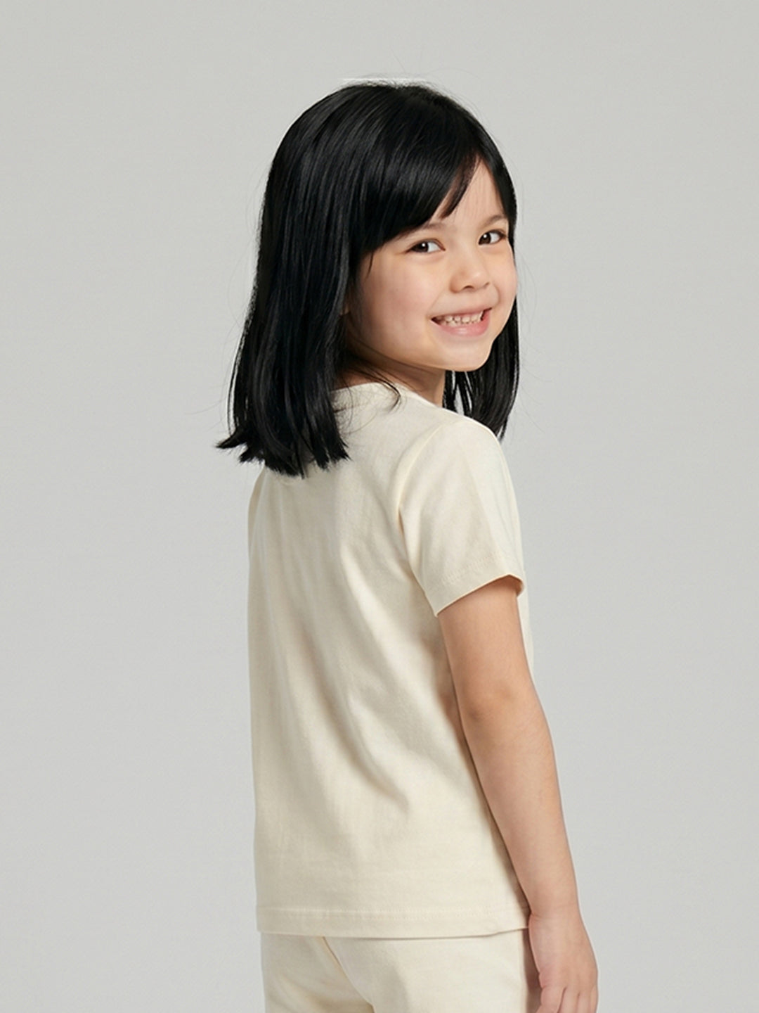 Coolbee Store Kids Girls T-Shirt - Offwhite (CSKT208) – additional view
