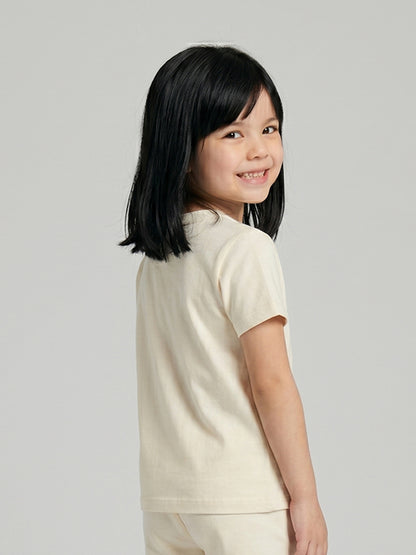 Coolbee Store Kids Girls T-Shirt - Offwhite (CSKT208) – additional view