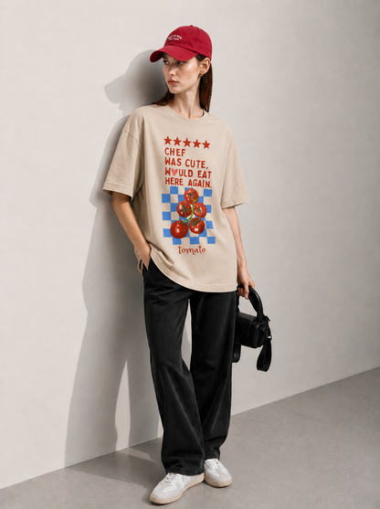 Chef Women Tee Beige