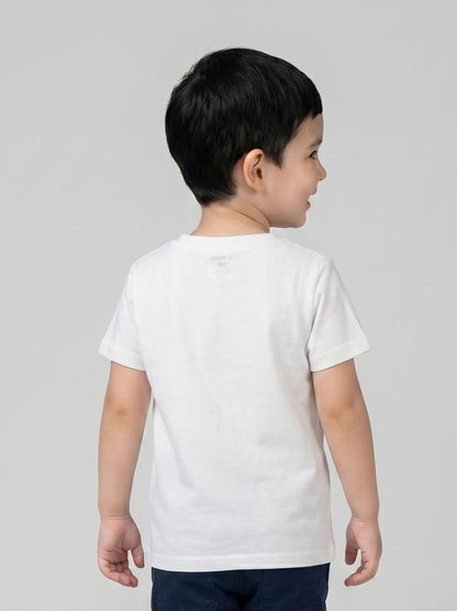 Coolbee Store Kids Boys T-Shirt - White (CSKT218) – additional view