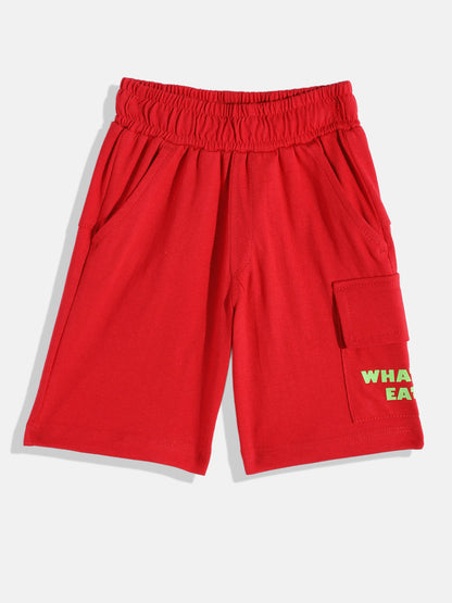 Coolbee Store Kids Boys Clothing Set - Red (CS001) – close-up fabric detail