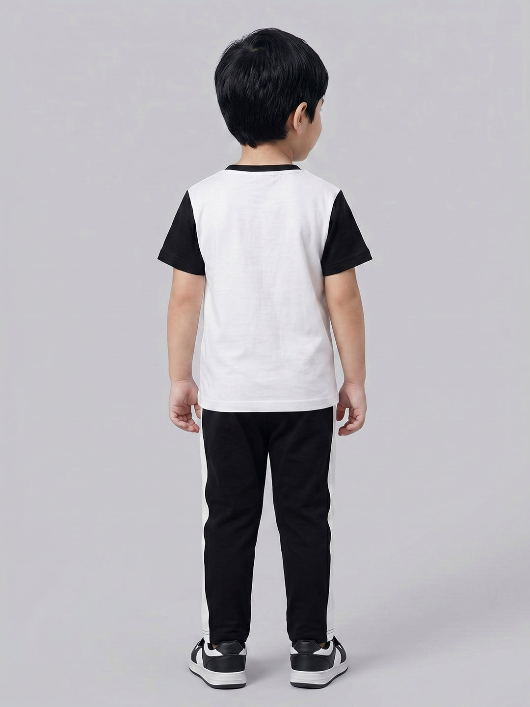 Coolbee Store Kids Boys Clothing Set - Black & White (KBSSTREG3) – additional view