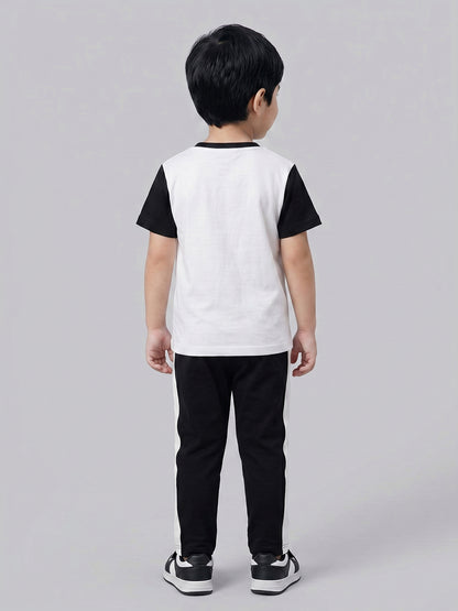 Coolbee Store Kids Boys Clothing Set - Black & White (KBSSTREG3) – additional view