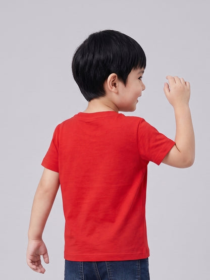 Coolbee Store Kids Boys T-Shirt - Red (CSKT220) – additional view