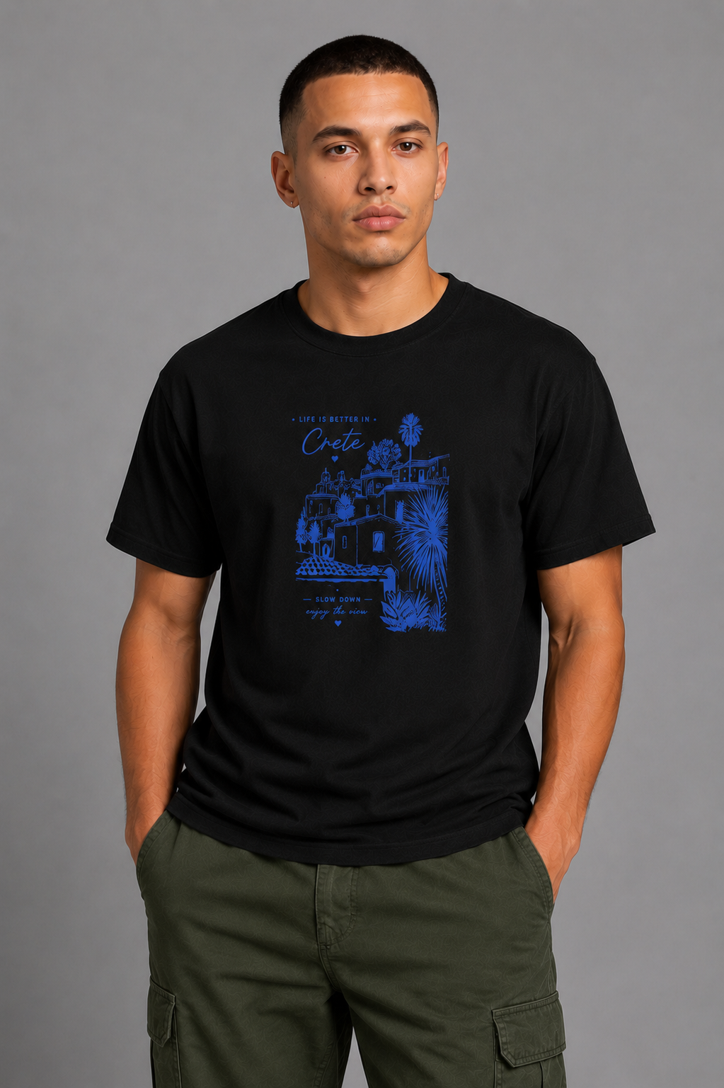 Cool Bee Roam Tee Black for Men - Black Oversized Graphic Tee Streetwear India