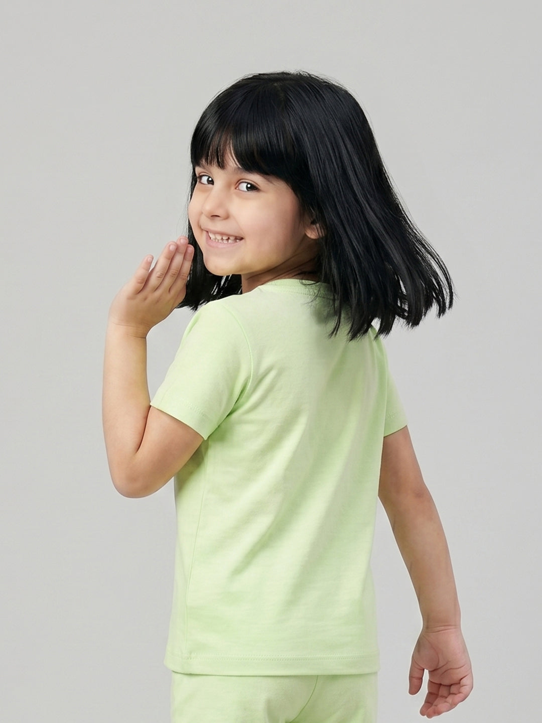 Coolbee Store Kids Girls T-Shirt - Green (KGSSA32) – additional view