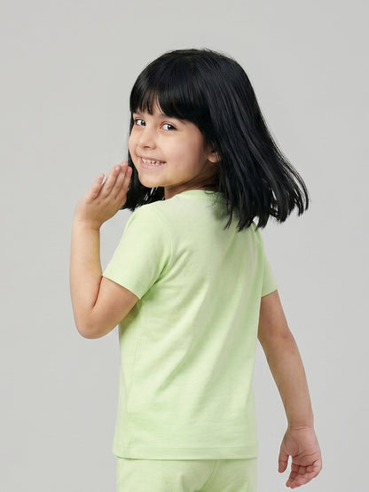 Coolbee Store Kids Girls T-Shirt - Green (KGSSA32) – additional view