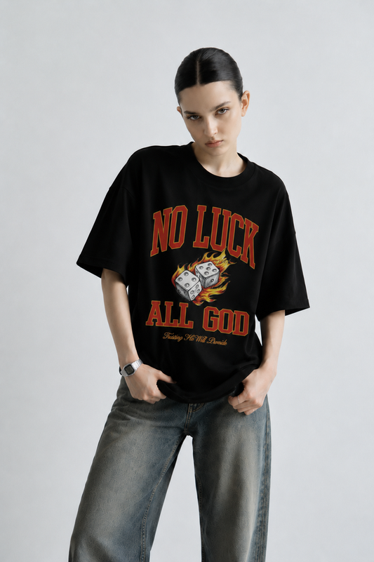 No Luck Women Tee Black