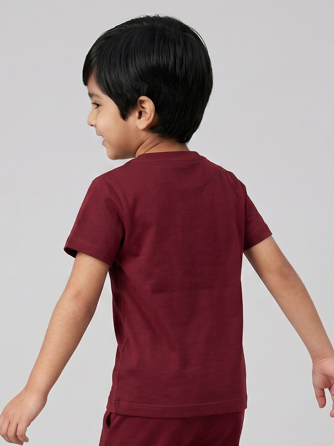 Coolbee Store Kids Boys T-Shirt - Maroon (CSKT205) – additional view