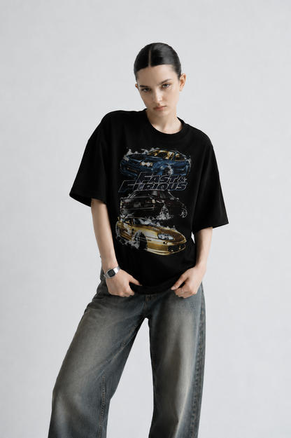 Fast Furious Women Tee Black