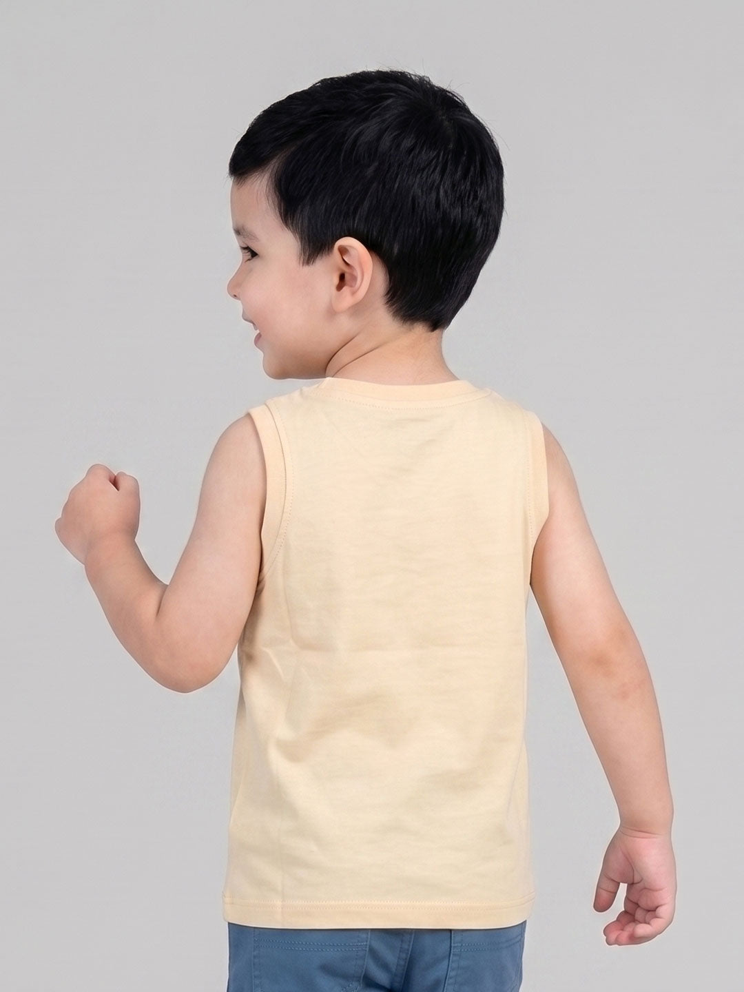 Coolbee Store Kids Boys Vest - Beige (KBSSVT1) – additional view
