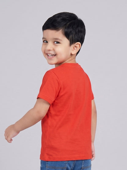 Coolbee Store Kids Boys T-Shirt - Orange (CSKT221) – additional view