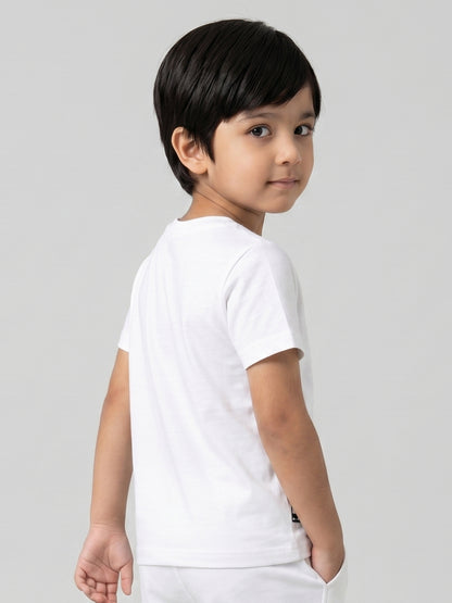Coolbee Store Kids Boys T-Shirt - White (CSKT222) – additional view