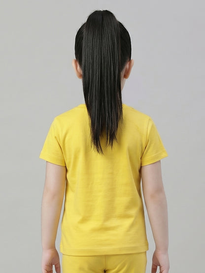 Coolbee Store Kids Girls T-Shirt - Yellow (KGSSA30) – additional view