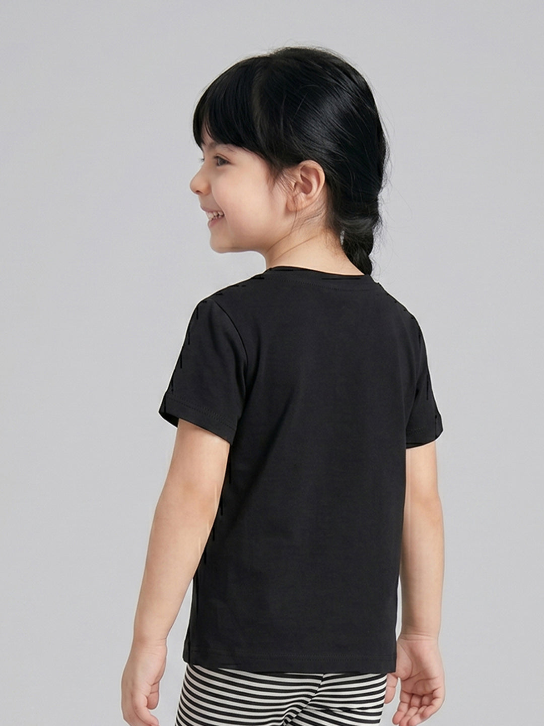 Coolbee Store Kids Girls T-Shirt - Black (CSKT207) – additional view