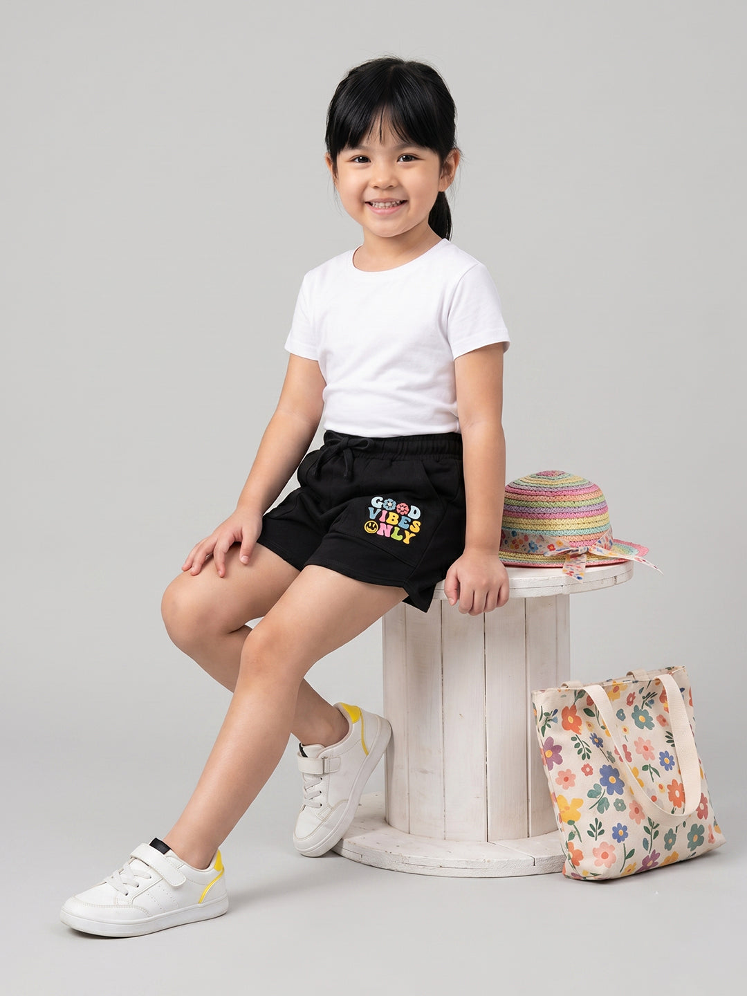 Coolbee Store Kids Girls Shorts - Black (CSKS110) – additional view