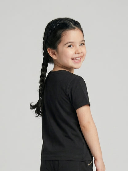 Coolbee Store Kids Girls T-Shirt - Black (CSKT213) – additional view