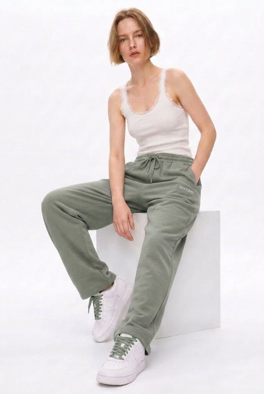 Cool Bee Joggers Green for Women - Joggers Casual Streetwear India - Lifestyle View