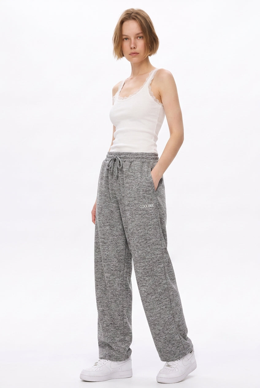 Cool Bee Joggers Gray Milange for Women - Joggers Casual Streetwear India - Detail View
