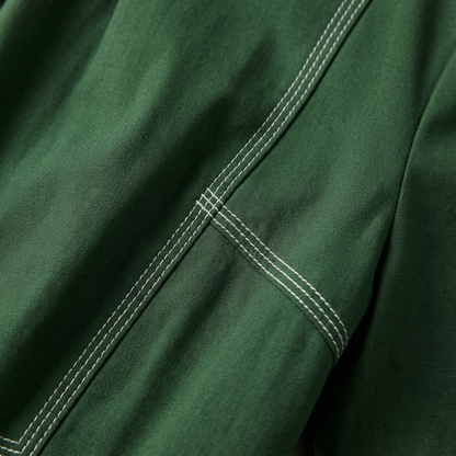 Sculptural Contrast Midi Dress – Olive Green | Cool Bee