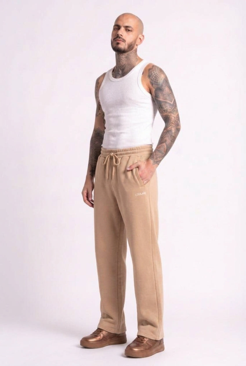 Cool Bee Joggers Beige for Men - Joggers Casual Streetwear India - Lifestyle View