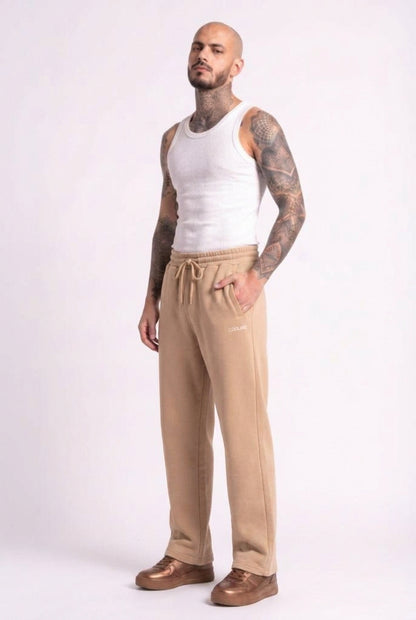 Cool Bee Joggers Beige for Men - Joggers Casual Streetwear India - Lifestyle View